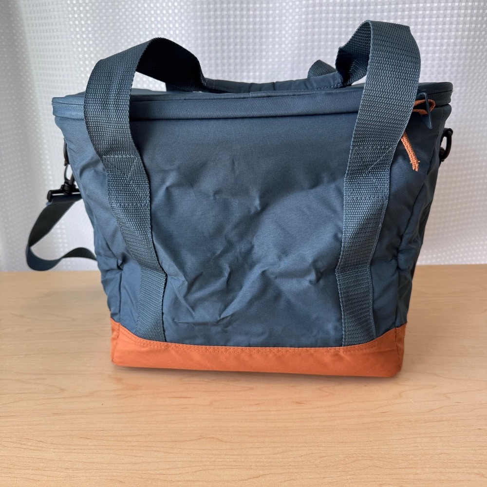 CleverMade Pacifica Collapsible Soft Cooler Bag Ocean Cognac 15 x 10 x 11 - Picture 3 of 9